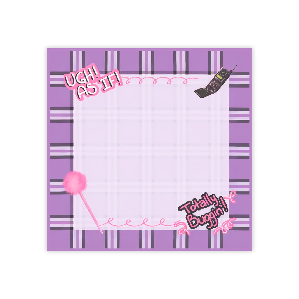 Clueless Retro Post-it® Notes in Purple