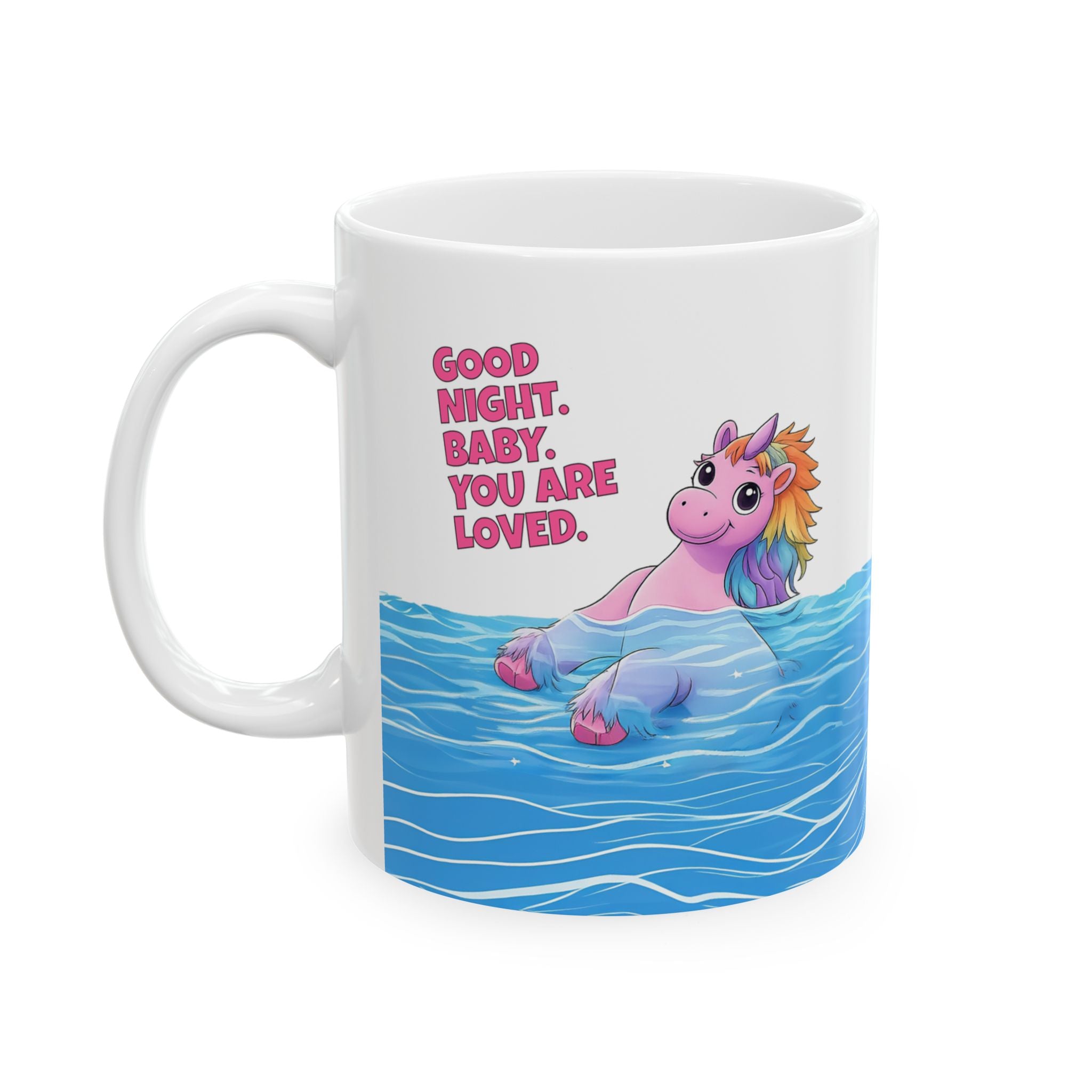 Good Night Baby, You are Loved Unicorn Mug