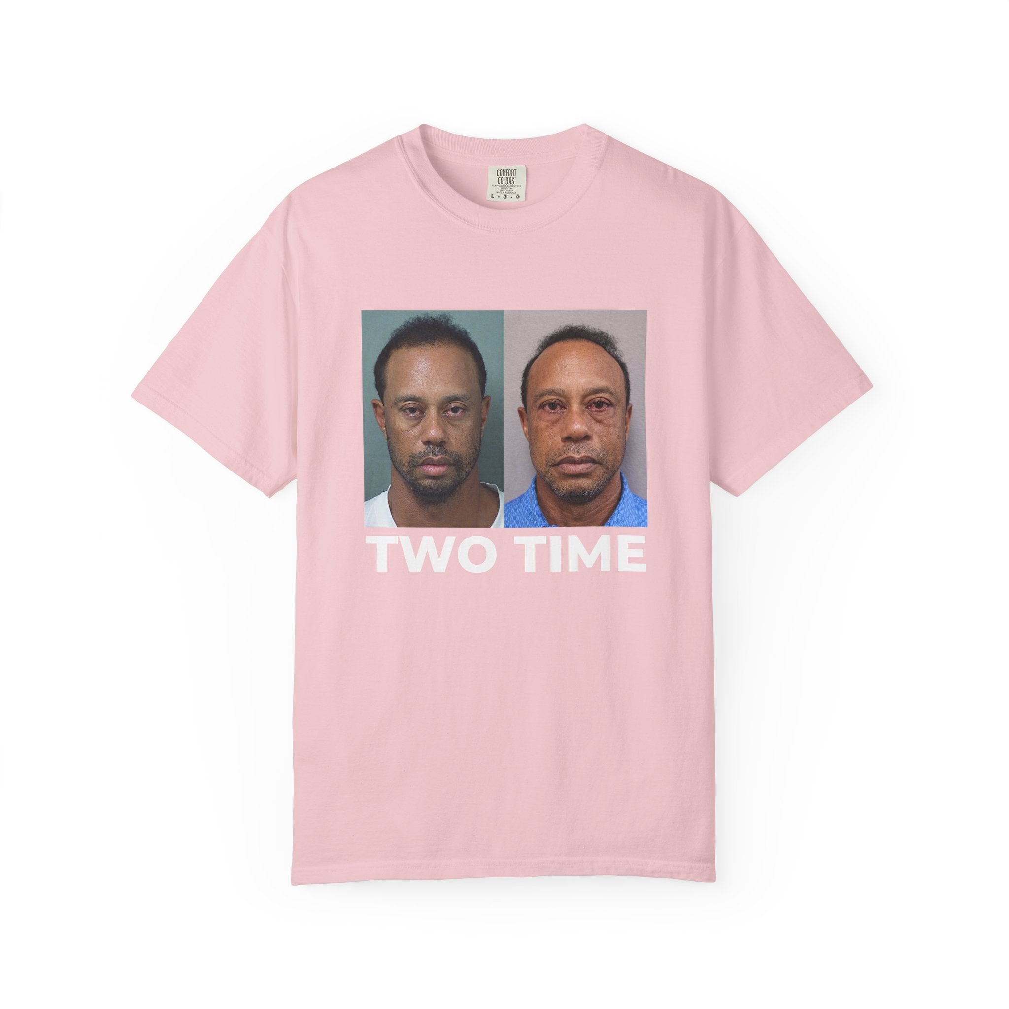 Tiger Two Time Golf Mugshot Shirt