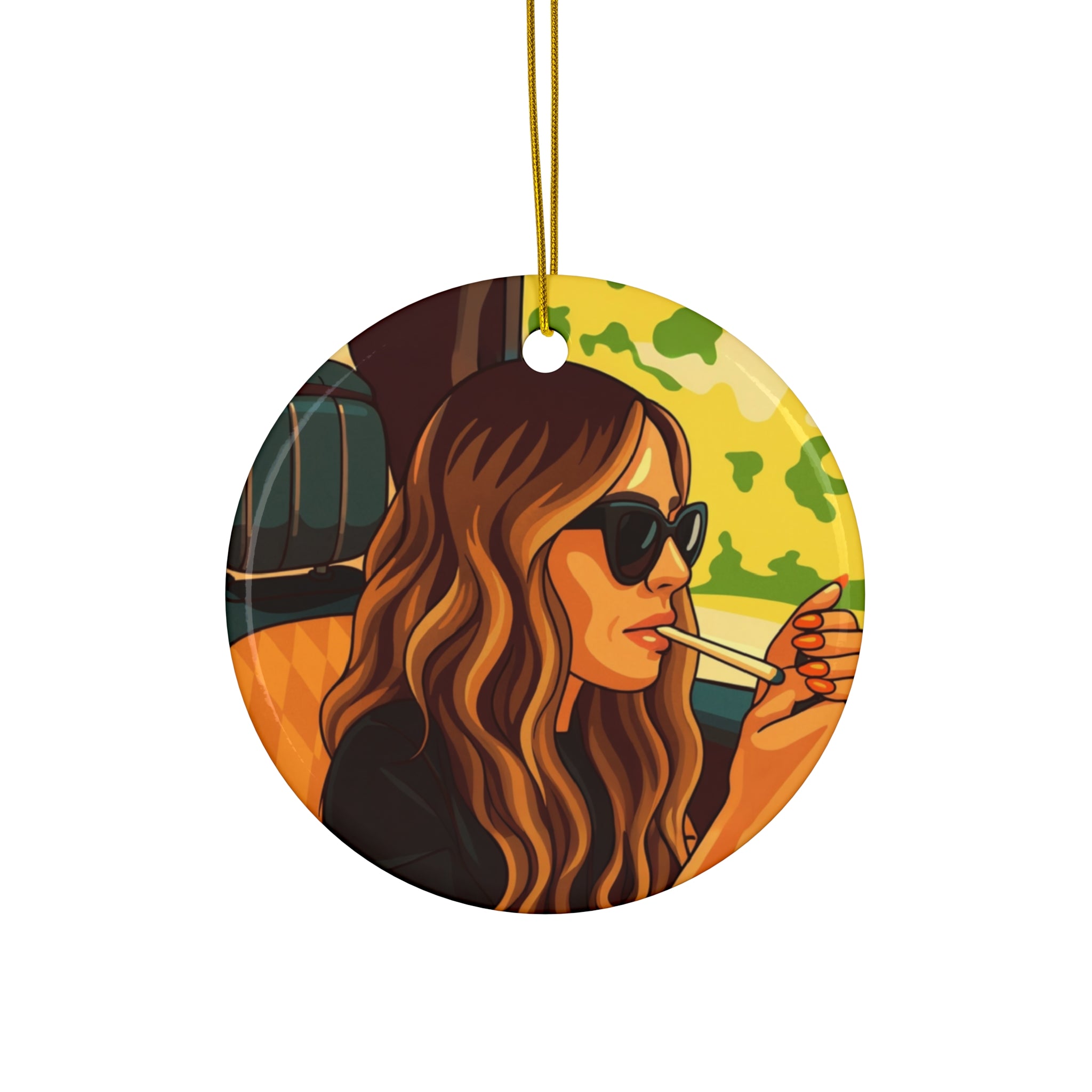 Dorit Smoking RHOBH Ceramic Ornament | Real Housewives of Beverly Hills