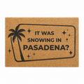 It Was Snowing in Pasadena? Door Mat