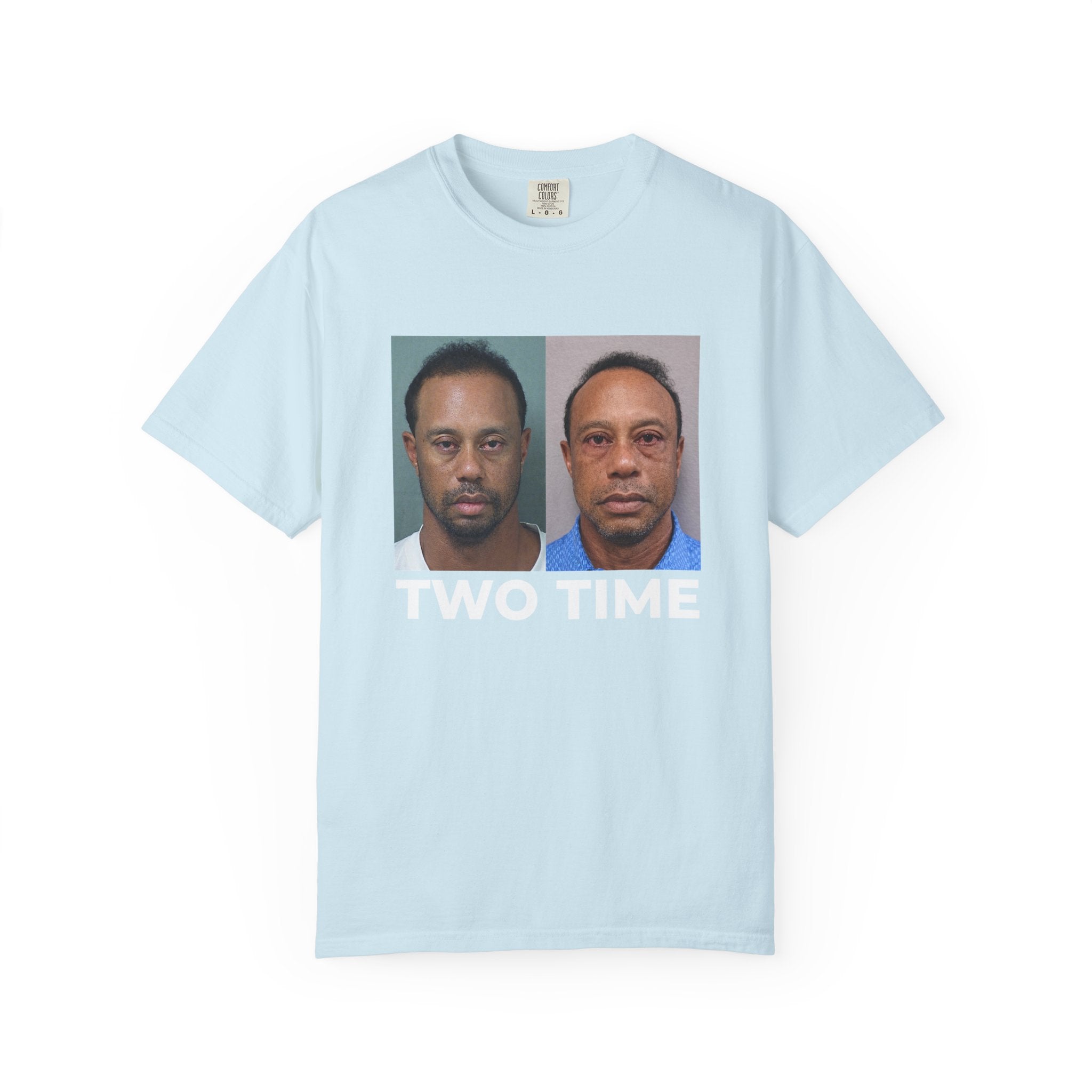 Tiger Two Time Golf Mugshot Shirt