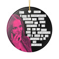 Lisa Go the Distance Round Ceramic Ornament