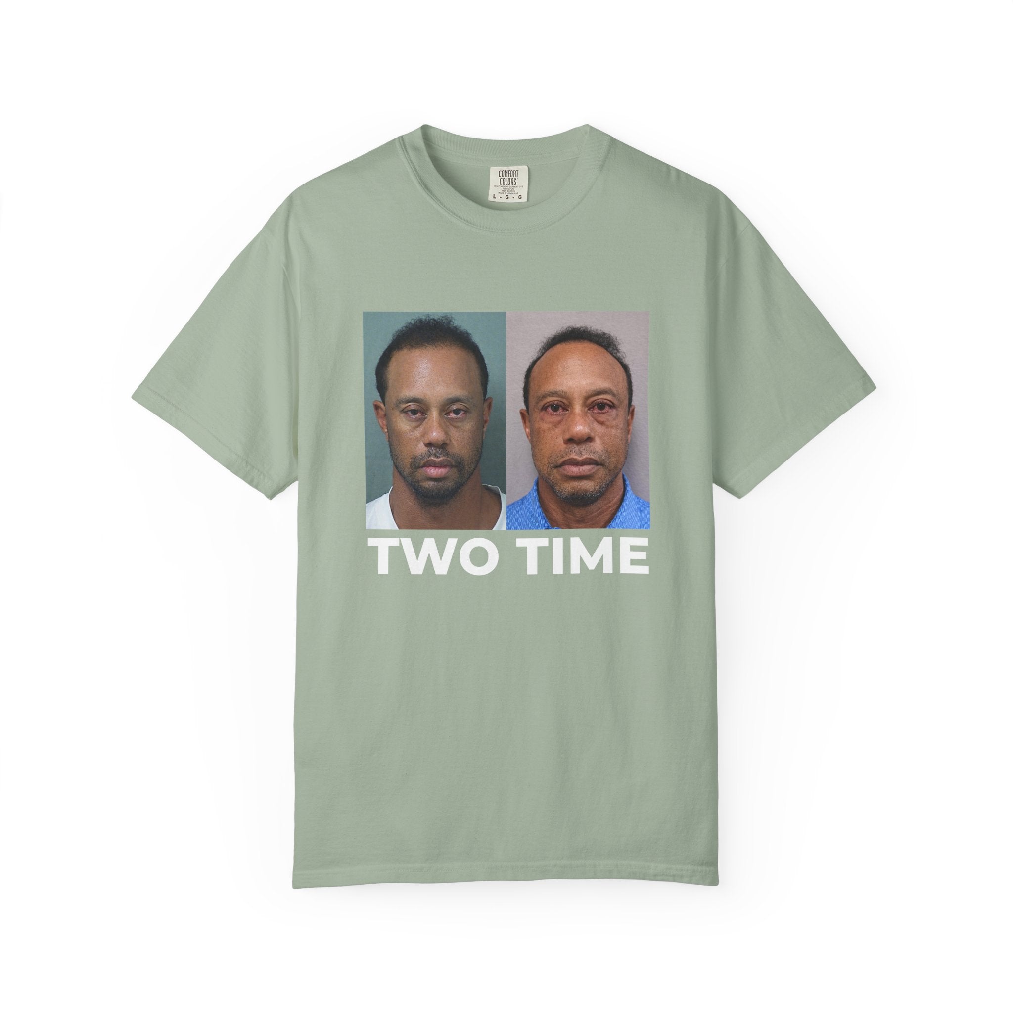 Tiger Two Time Golf Mugshot Shirt