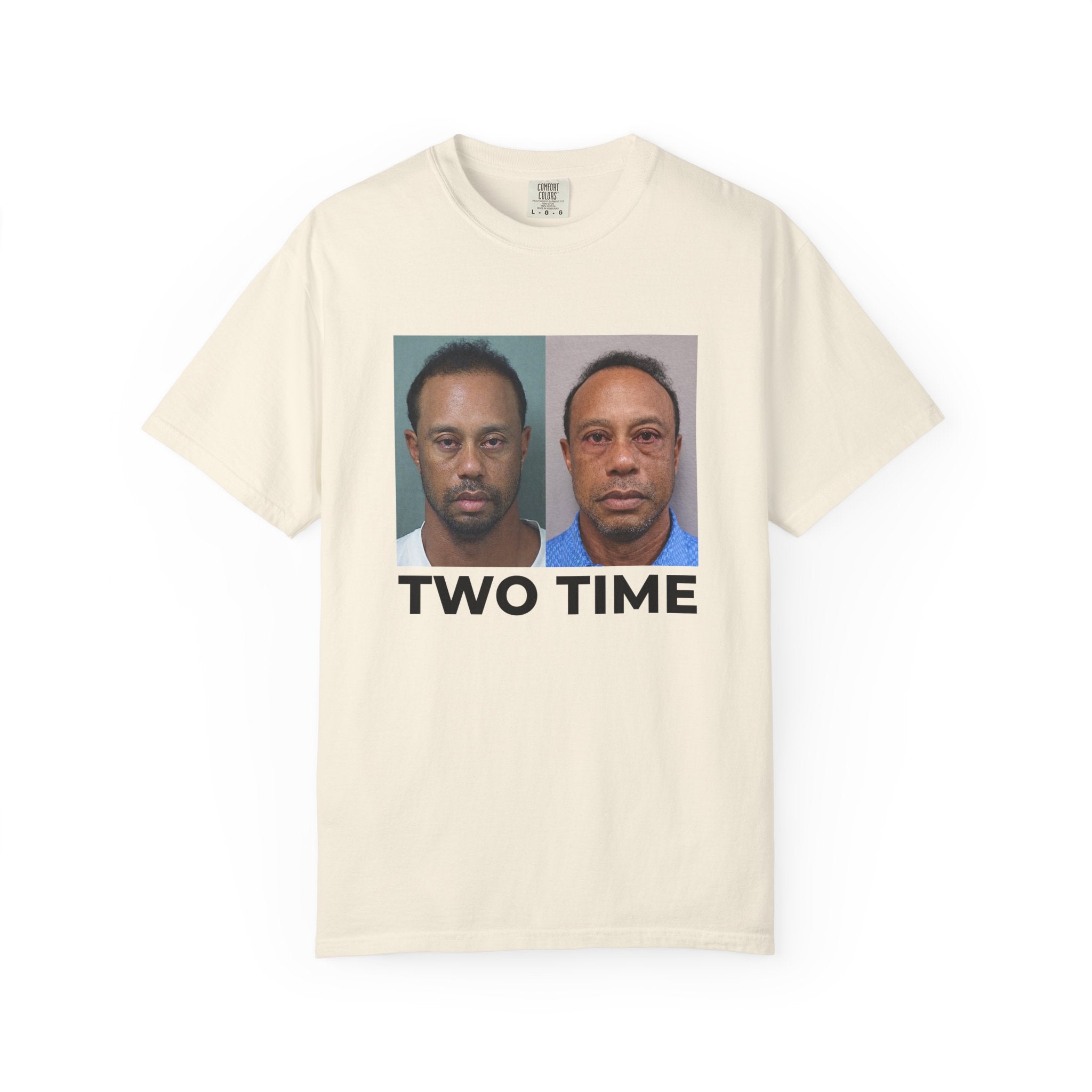 Tiger Two Time Golf Mugshot Shirt