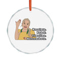 Receipts! Proof! Timeline! Screenshots! Heather Glass Ornament