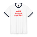 Wild Desert Cowboy Ringer Shirt Navy/Red
