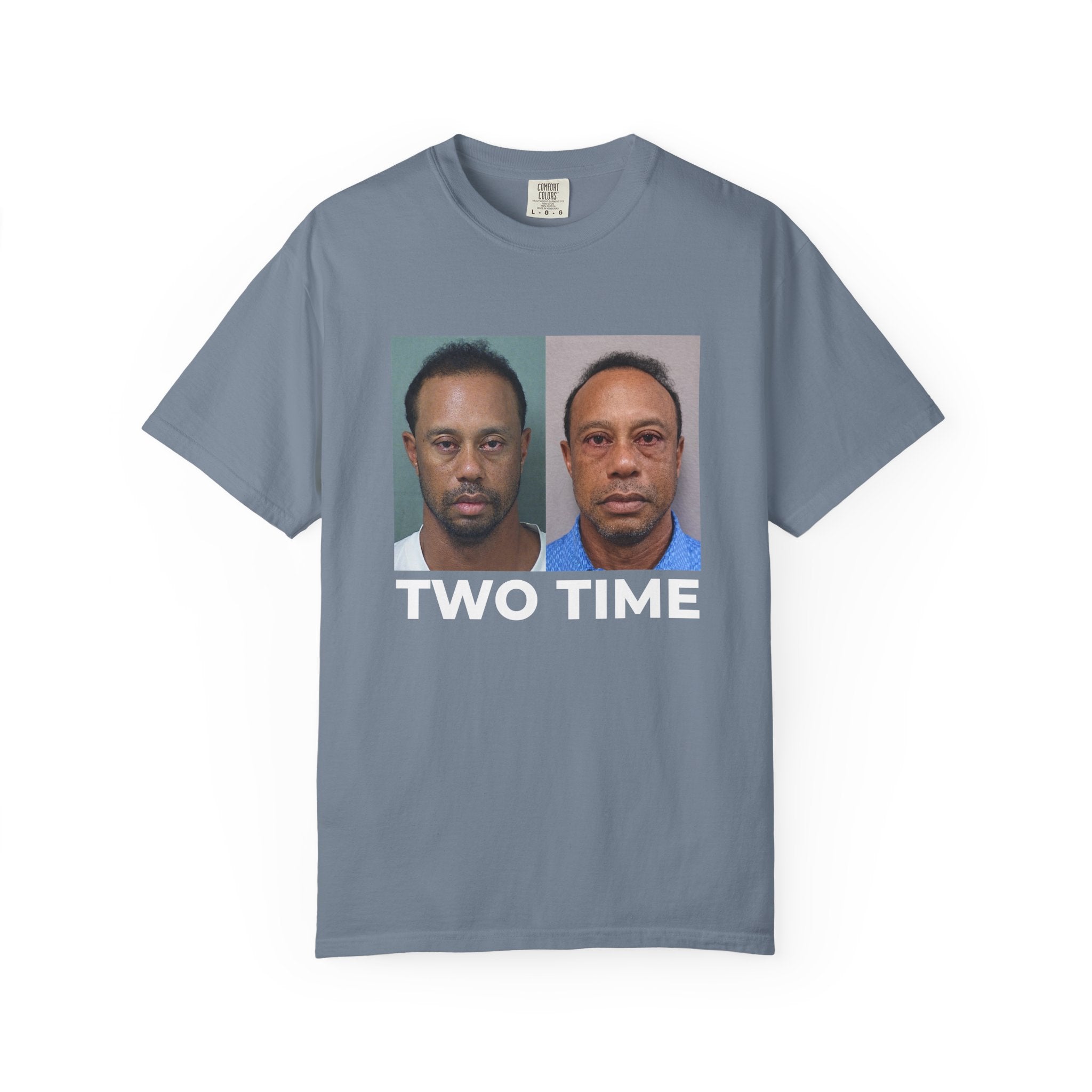 Tiger Two Time Golf Mugshot Shirt