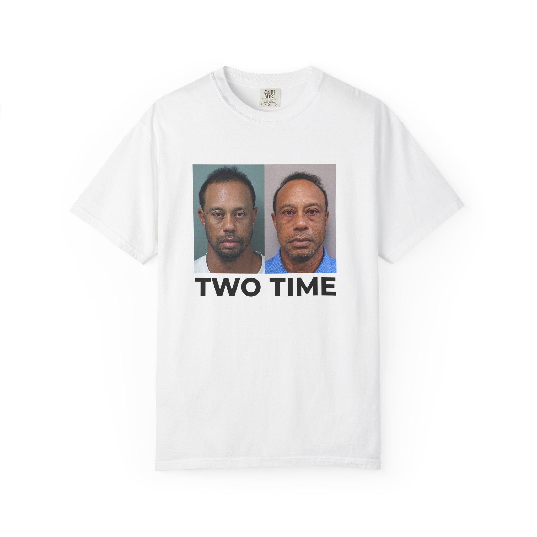 Tiger Two Time Golf Mugshot Shirt