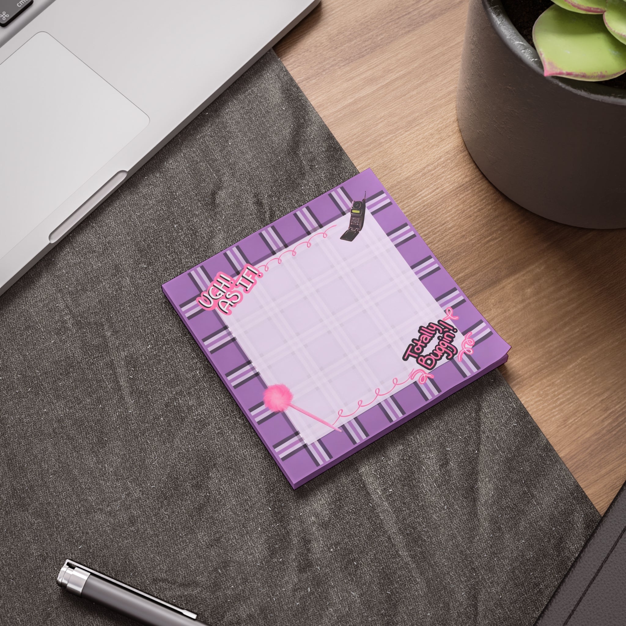 Clueless Retro Post-it® Notes in Purple