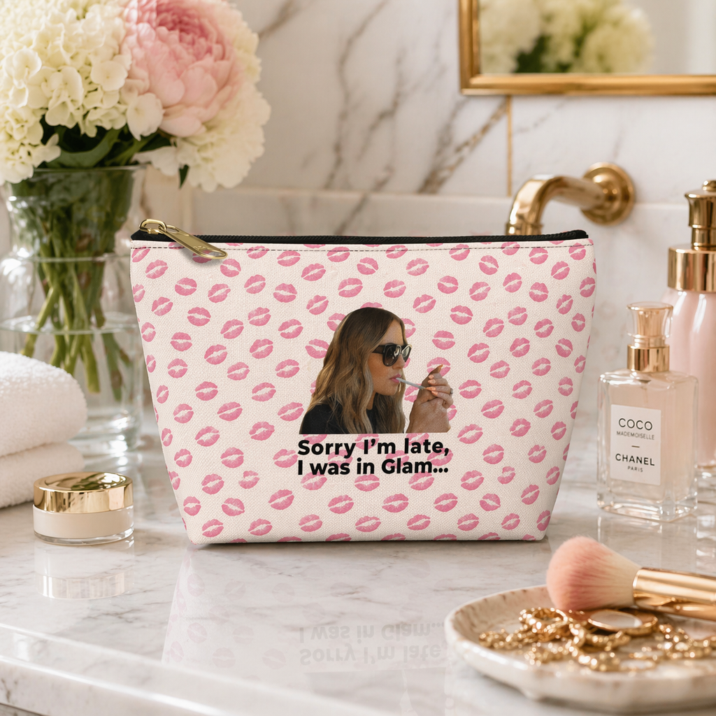 Sorry I'm Late I was in Glam Canvas Makeup Bag