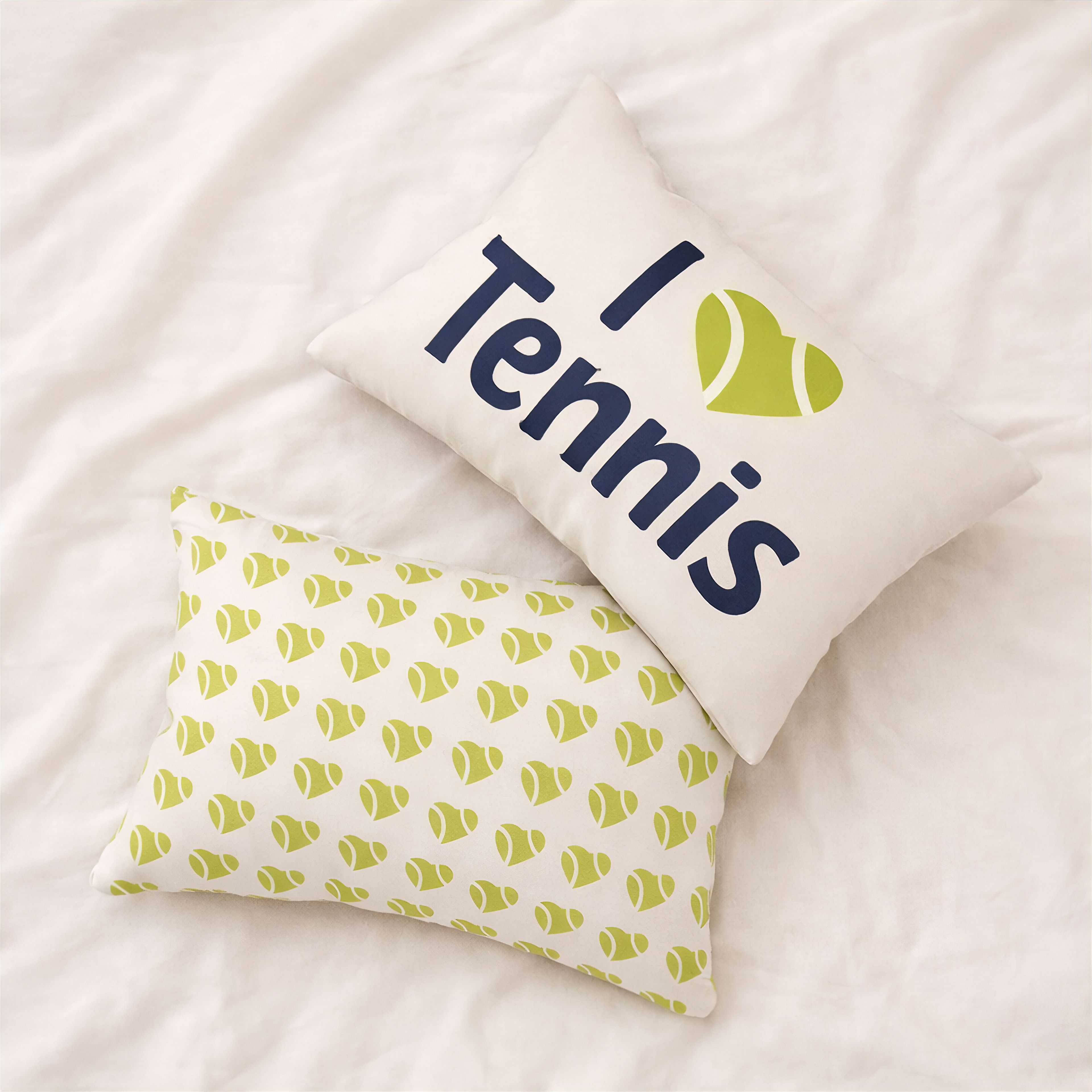 I Heart Tennis Decorative Throw Pillow