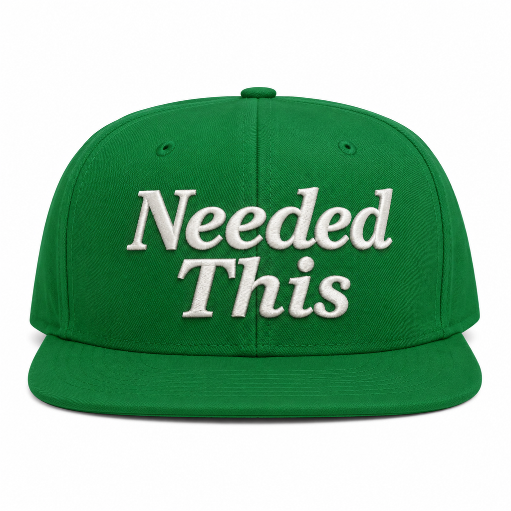 Needed This Embroidered Snap Back