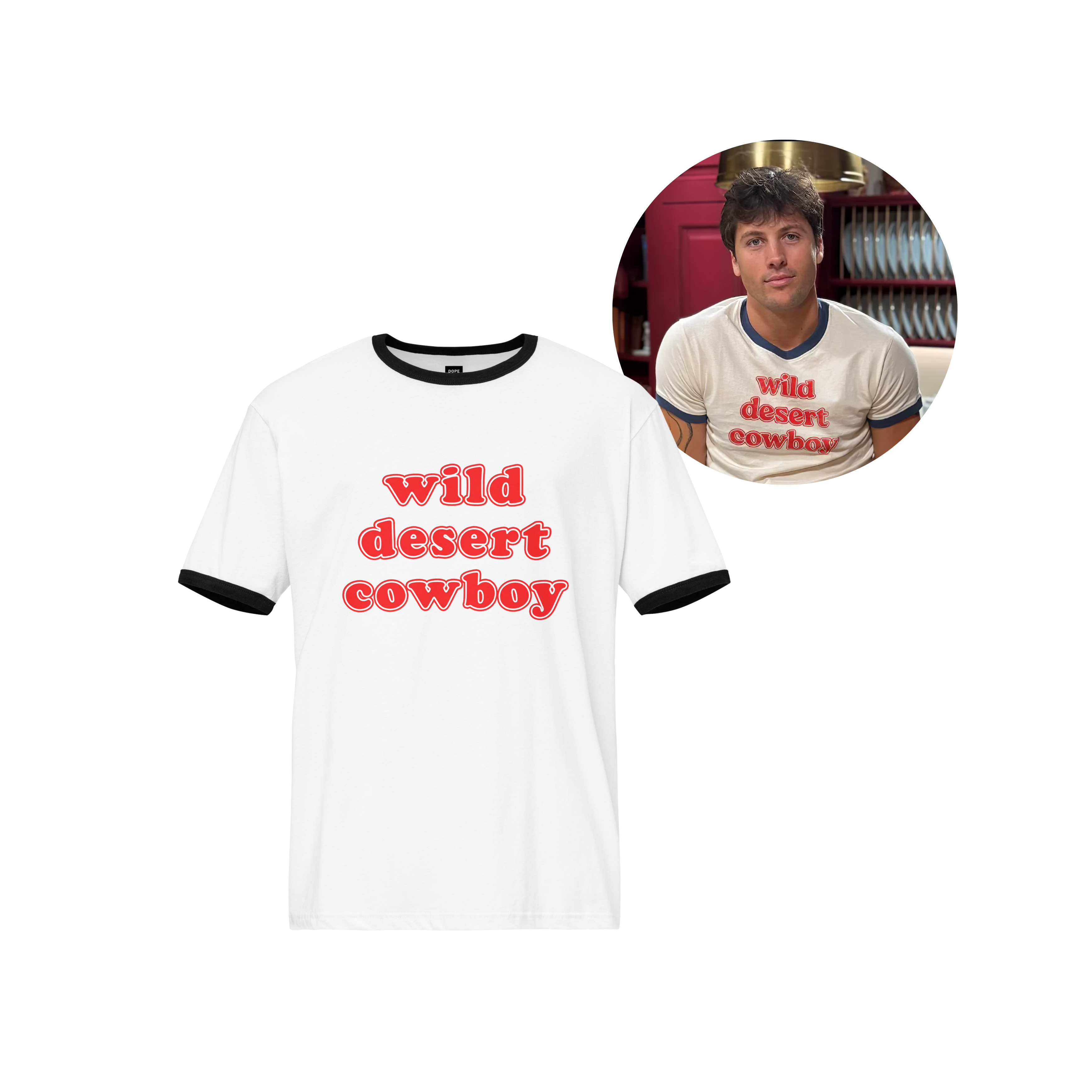 Wild Desert Cowboy Ringer T-Shirt