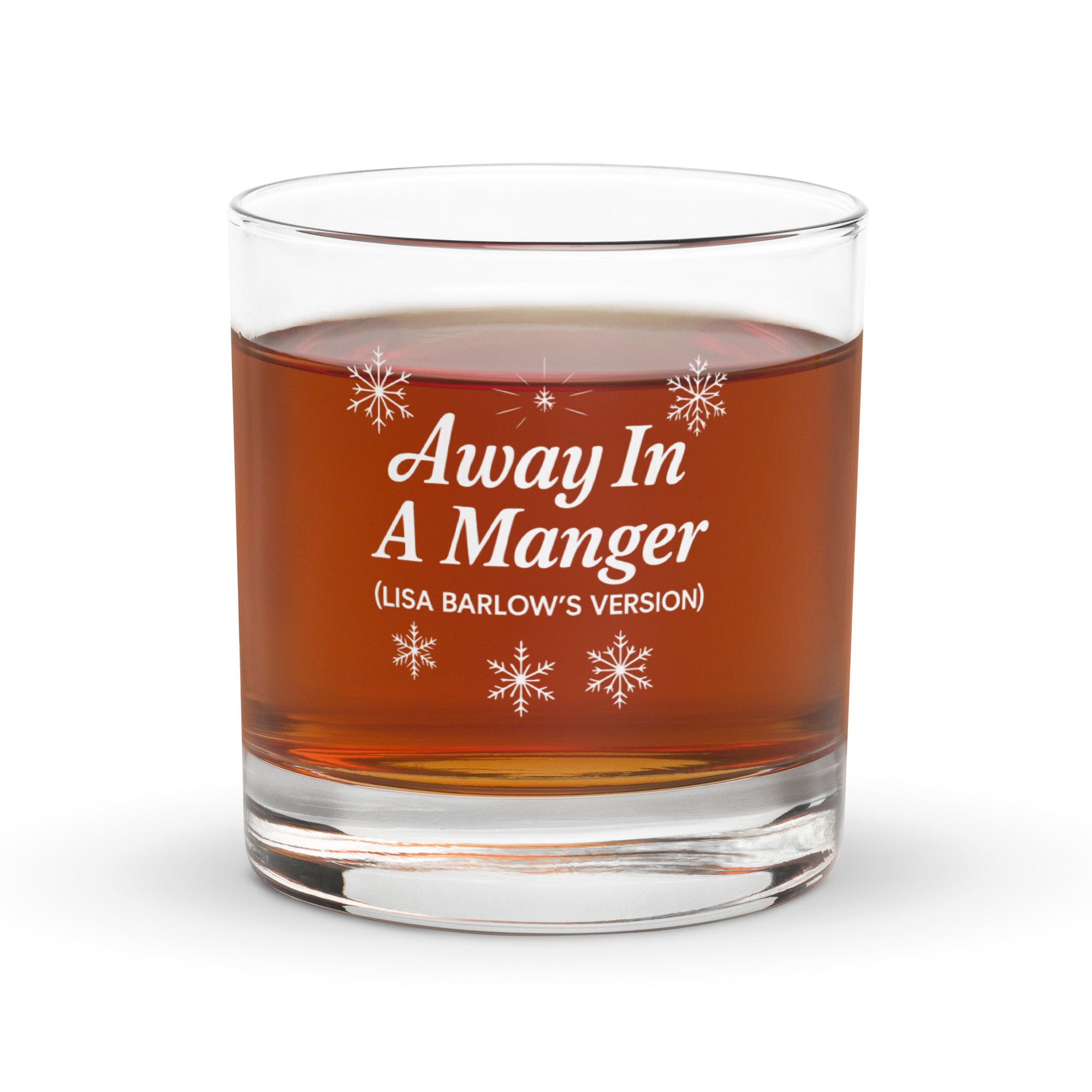 Away In A Manger Lisa Rocks Glass